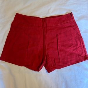 J Crew Women’s Red Shorts Size 00